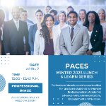 PACES WINTER 2023 LUNCH AND LEARN SERIES - Professional Image on April 7, 2023